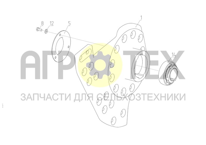 Чертеж Опора (154.03.10.170)